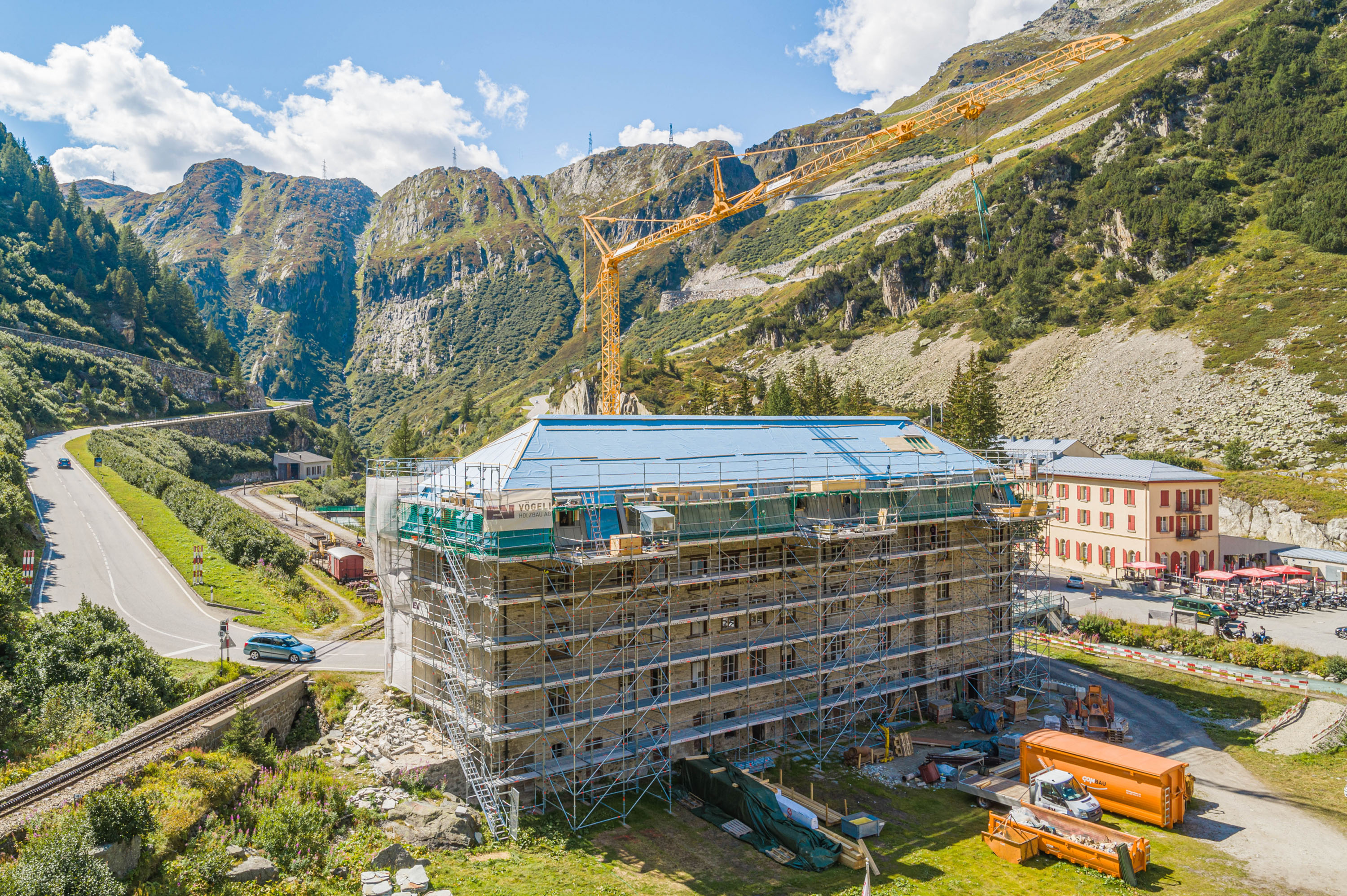 Fassadengerüst Blauhaus | Volken Group