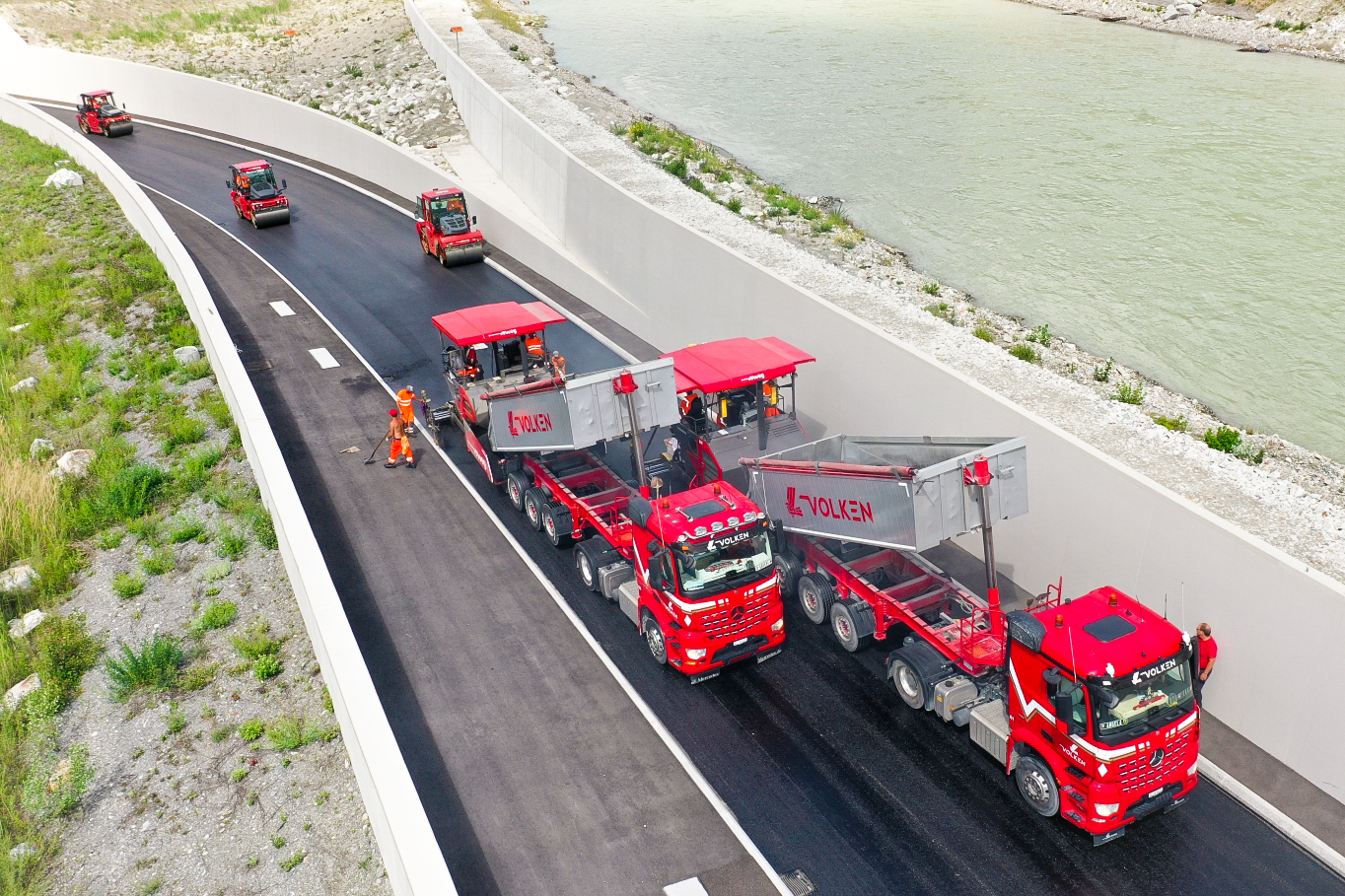 Road & pavement construction with the Volken Group | Volken Group