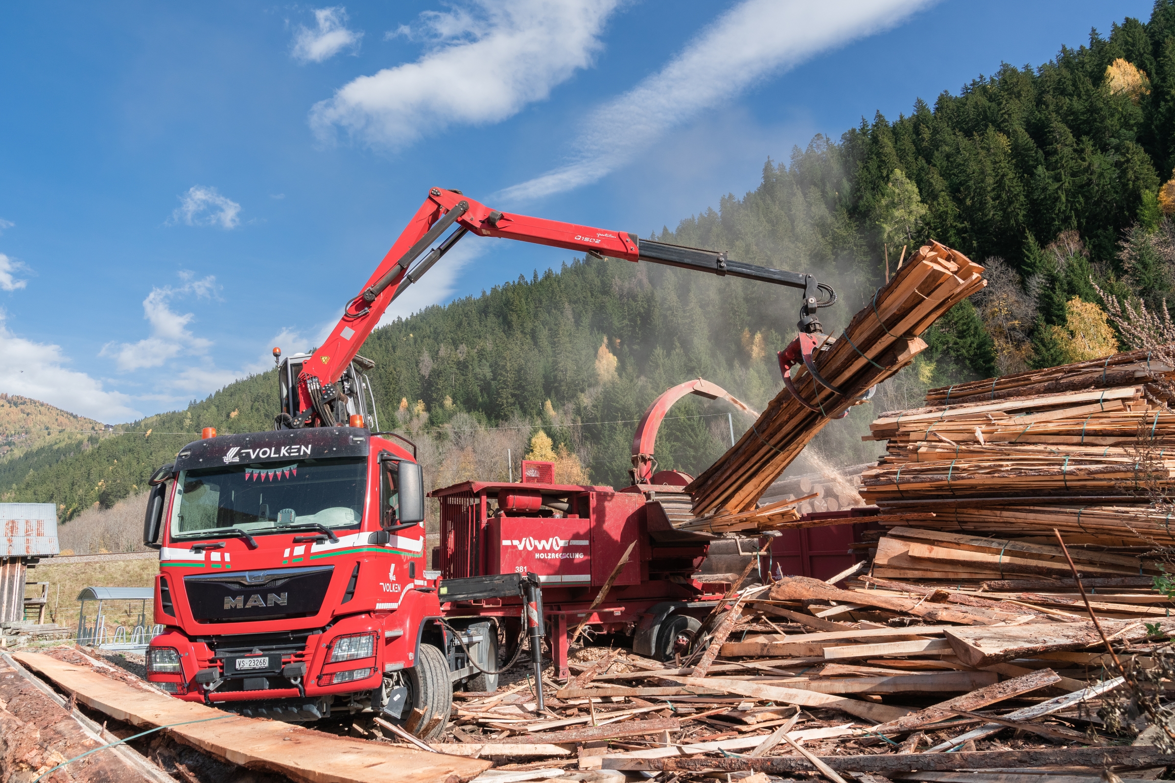 Holzschnitzelanlage der Volken Group | Volken Group